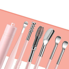 Load image into Gallery viewer, 6 Counts Set Stainless Steel Spiral Ear Massage Cleaning Tool