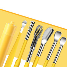 Load image into Gallery viewer, 6 Counts Set Stainless Steel Spiral Ear Massage Cleaning Tool