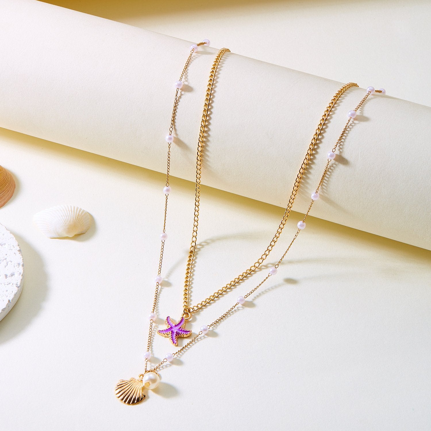 Cross Pearl Necklace