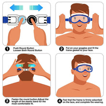 Load image into Gallery viewer, High Definition Waterproof Anti-fog Large Frame Swimming Goggles