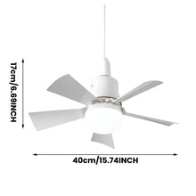 Load image into Gallery viewer, Bright Cool Ceiling Socket Fan &amp; Light with Remote Control