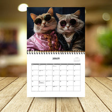 Load image into Gallery viewer, 2025 Stylish Cats Calendar/Gift For Cat Lover
