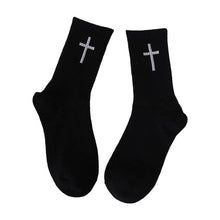 Load image into Gallery viewer, Cross Black And White Socks