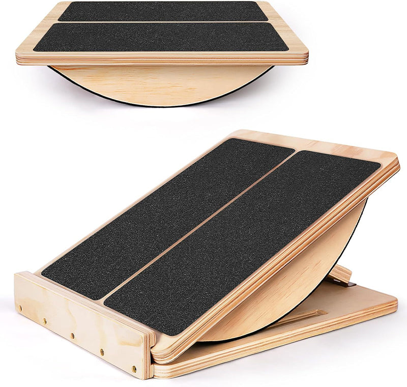 Sakerplus 6-Angle Slant Board & Balance Board