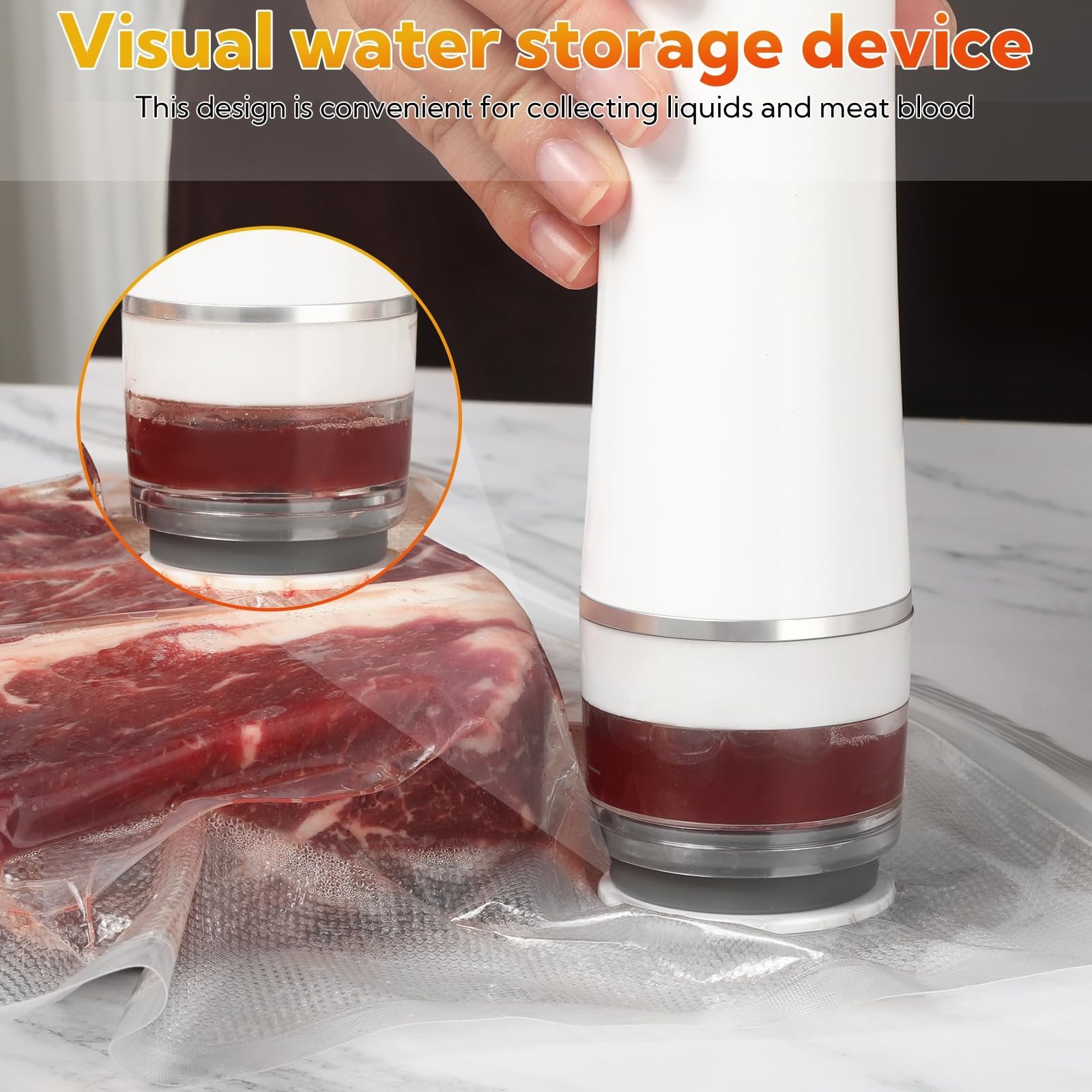 Sakerplus Vacuum Sealer with Reusable Bags