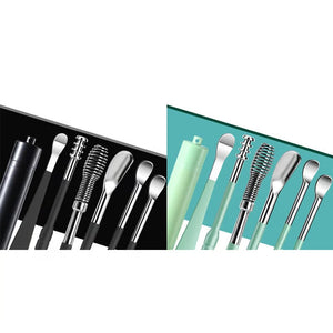 6 Counts Set Stainless Steel Spiral Ear Massage Cleaning Tool