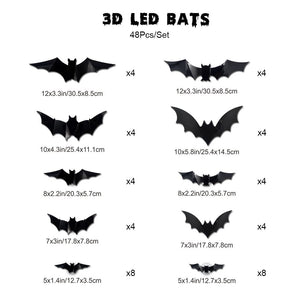 3D Bat Design LED Decoration