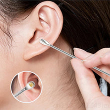 Load image into Gallery viewer, 6 Counts Set Stainless Steel Spiral Ear Massage Cleaning Tool