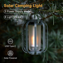 Load image into Gallery viewer, Solar lantern outdoor light with 4 Modes