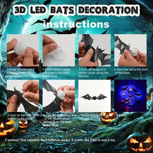 Load image into Gallery viewer, 3D Bat Design LED Decoration