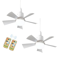 Load image into Gallery viewer, Bright Cool Ceiling Socket Fan &amp; Light with Remote Control