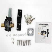 Load image into Gallery viewer, Garden gate spring crossbar lock