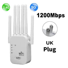 Load image into Gallery viewer, Upgraded 6-Antenna WiFi Extender 1200Mbps