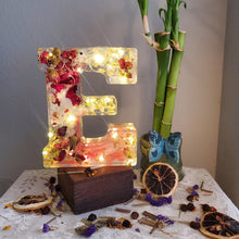 Load image into Gallery viewer, Dried Flower Letters Night Light