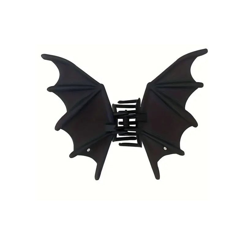 Matte Black Bat Hair Claw