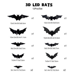 3D Bat Design LED Decoration