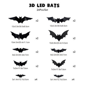 3D Bat Design LED Decoration