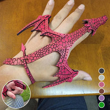 Load image into Gallery viewer, Leather Hand Dragon Cuff