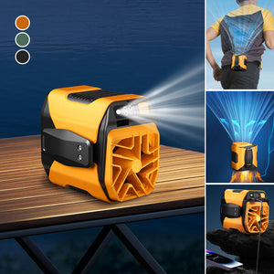 Outdoor digital display waist fan