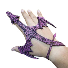 Load image into Gallery viewer, Leather Hand Dragon Cuff
