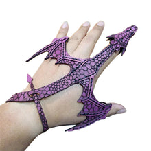 Load image into Gallery viewer, Leather Hand Dragon Cuff