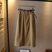 Load image into Gallery viewer, Solid Color A-Line Half-Body Skirt