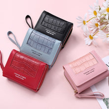 Load image into Gallery viewer, Large Capacity Multi-card Zipper Tri-fold Coin Purse