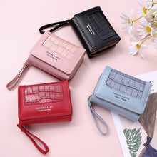Load image into Gallery viewer, Large Capacity Multi-card Zipper Tri-fold Coin Purse