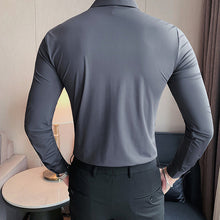 Load image into Gallery viewer, Men's Solid Color Business Stretch Shirt