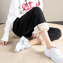 Load image into Gallery viewer, Women Warm Fleece Cotton Solid Joggers Sweatpants