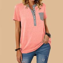 Load image into Gallery viewer, Single Breasted Loose Casual Short Sleeve