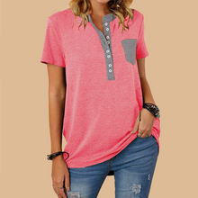 Load image into Gallery viewer, Single Breasted Loose Casual Short Sleeve