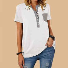 Load image into Gallery viewer, Single Breasted Loose Casual Short Sleeve