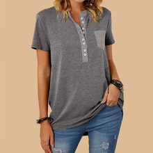 Load image into Gallery viewer, Single Breasted Loose Casual Short Sleeve