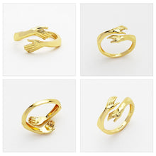 Load image into Gallery viewer, 💕2022 new couple hug ring💕
