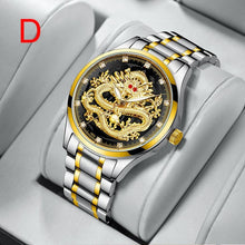 Load image into Gallery viewer, Fashionable Embossed Golden Dragon Watch
