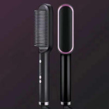 Load image into Gallery viewer, Negative Ion Hair Straightener Brush Multifunctional Straightening Comb