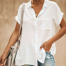 Load image into Gallery viewer, Women's Casual Short Sleeve Vintage Shirt