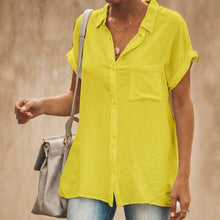 Load image into Gallery viewer, Women's Casual Short Sleeve Vintage Shirt