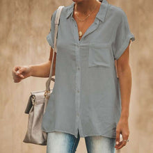 Load image into Gallery viewer, Women's Casual Short Sleeve Vintage Shirt