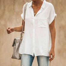 Load image into Gallery viewer, Women's Casual Short Sleeve Vintage Shirt