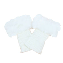 Load image into Gallery viewer, Women Fur Trim Boot Cuff Toppers Cover Leg Warmers
