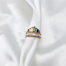 Load image into Gallery viewer, Rainbow Micro Diamond Ring