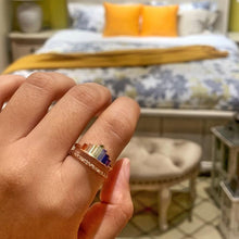 Load image into Gallery viewer, Rainbow Micro Diamond Ring