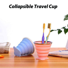 Load image into Gallery viewer, Silicone Folding Water Cups with Lids