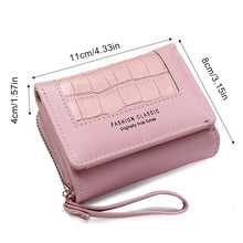Load image into Gallery viewer, Large Capacity Multi-card Zipper Tri-fold Coin Purse