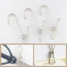 Load image into Gallery viewer, Stainless Steel Clothes Pins Hook Clip