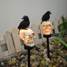 Load image into Gallery viewer, Halloween Solar Skull Crow Decorative Lights