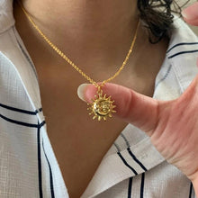 Load image into Gallery viewer, Vintage Sun and Moon Stainless Steel Necklace