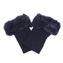 Load image into Gallery viewer, Women Fur Trim Boot Cuff Toppers Cover Leg Warmers